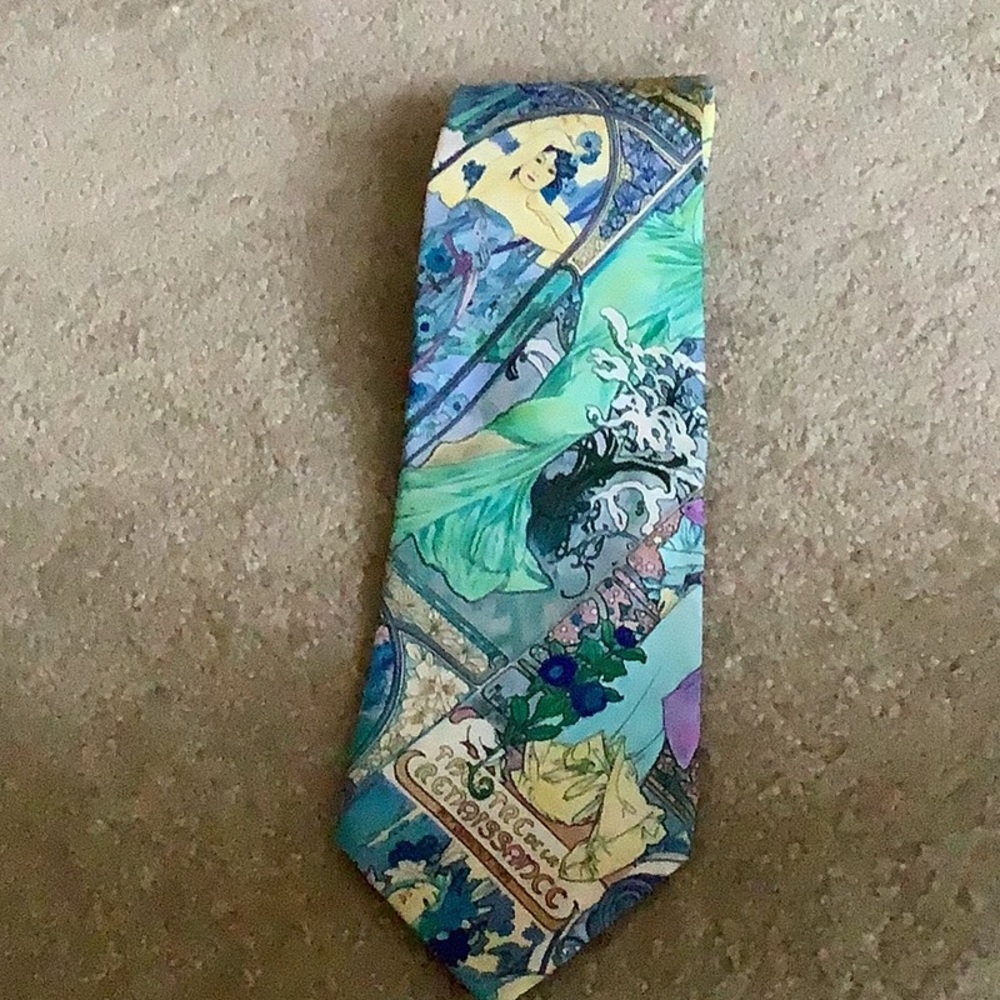 Redondo Beach California men’s necktie turquoise blue cool designs looks nice😎